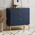 Meuble de rangement Mid-Century 31" avec piètement en métal