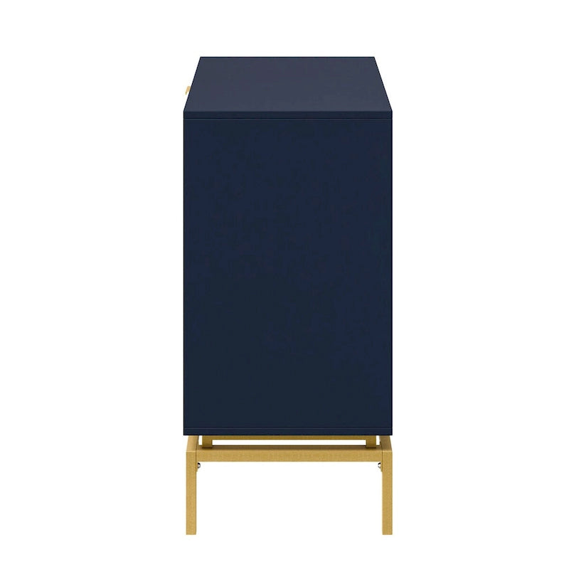 Meuble de rangement Mid-Century 31" avec piètement en métal