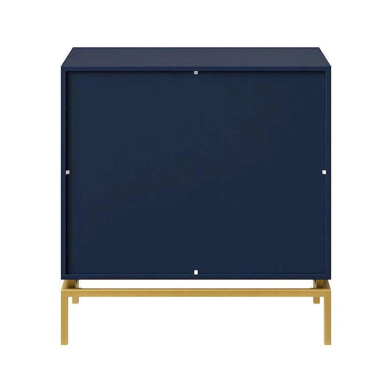 Meuble de rangement Mid-Century 31" avec piètement en métal