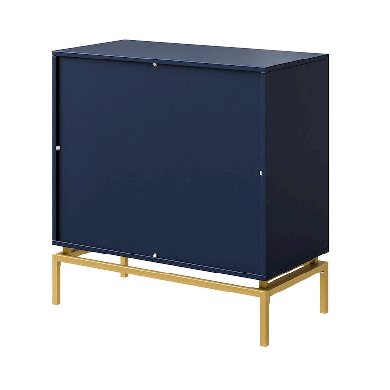 Meuble de rangement Mid-Century 31" avec piètement en métal