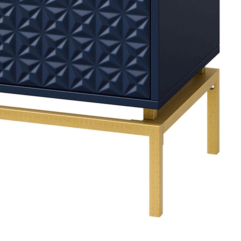 Meuble de rangement Mid-Century 31" avec piètement en métal
