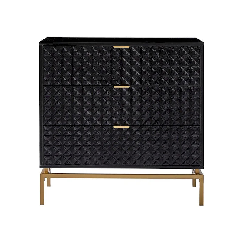 Meuble de rangement Mid-Century 31" avec piètement en métal
