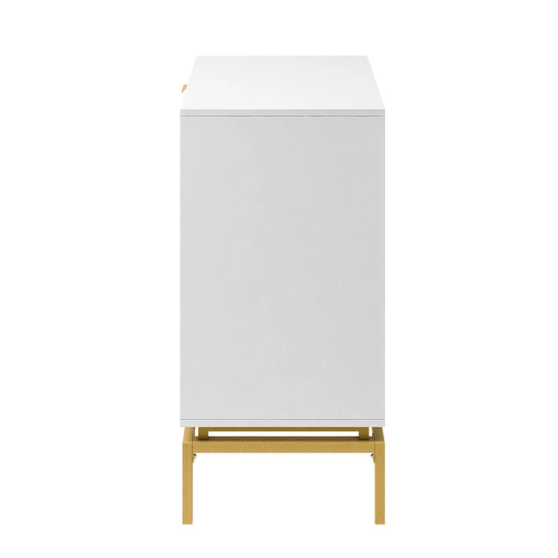 Meuble de rangement Mid-Century 31" avec piètement en métal