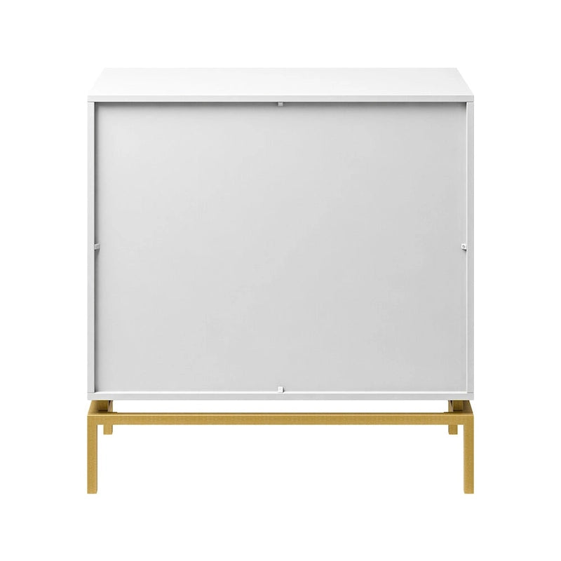 Meuble de rangement Mid-Century 31" avec piètement en métal