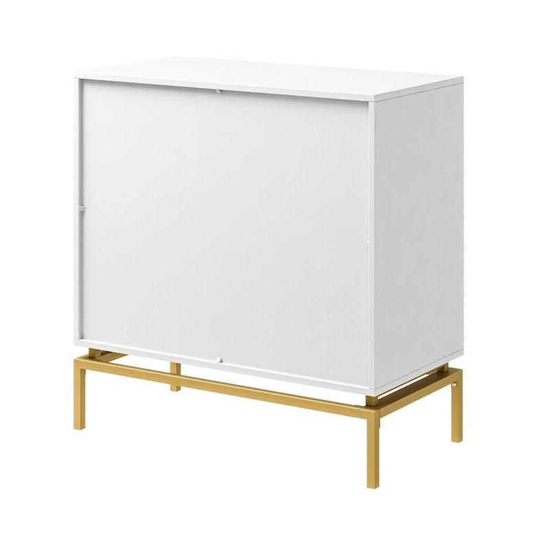 Meuble de rangement Mid-Century 31" avec piètement en métal