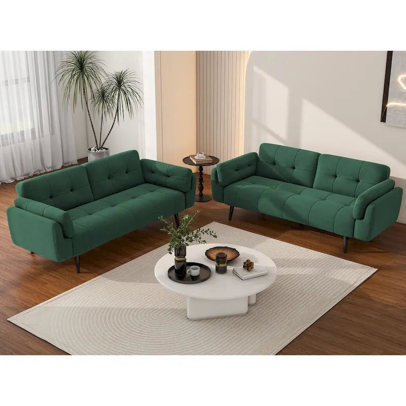 Canapé-lit convertible futon 2 places inclinable et ajustable