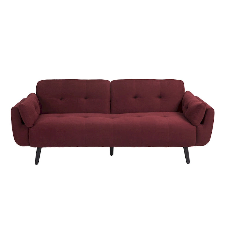 Canapé-lit convertible futon 2 places inclinable et ajustable