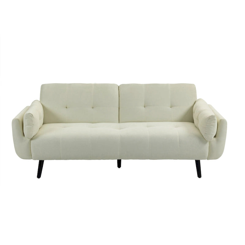 Canapé-lit convertible futon 2 places inclinable et ajustable