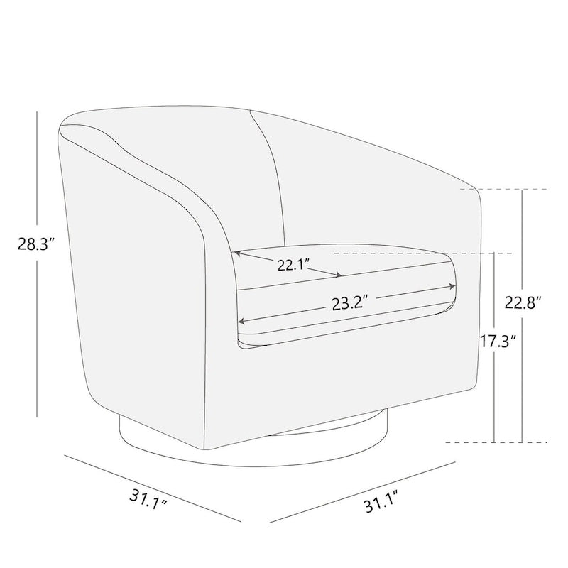 Fauteuil pivotant - Individuel