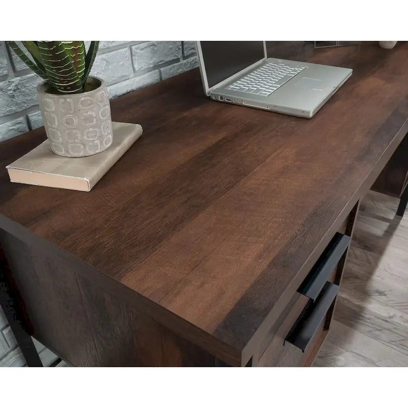 Bureau informatique avec rangement et tiroirs