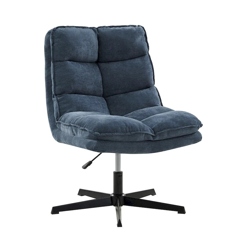 Fauteuil de bureau moderne sans accoudoirs - capitonné, pivotant à 360°, rembourré