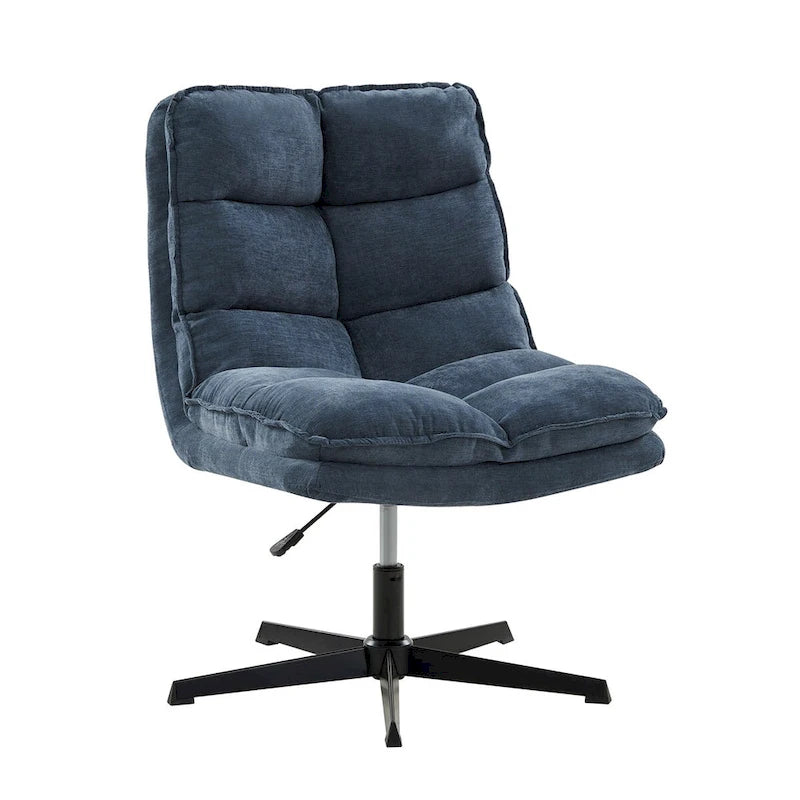 Fauteuil de bureau moderne sans accoudoirs - capitonné, pivotant à 360°, rembourré