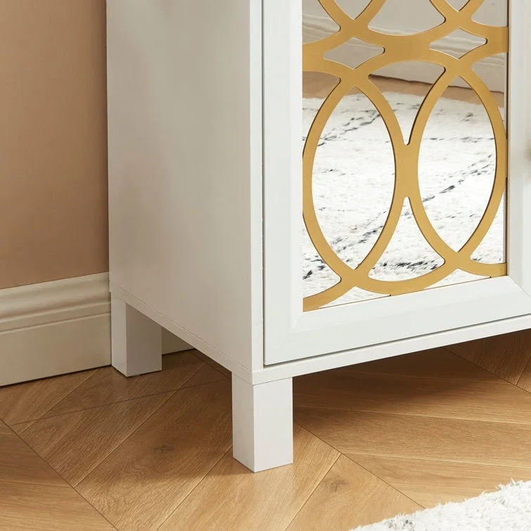 Meuble d'appoint en bois 31.1 H x 32.3 L
