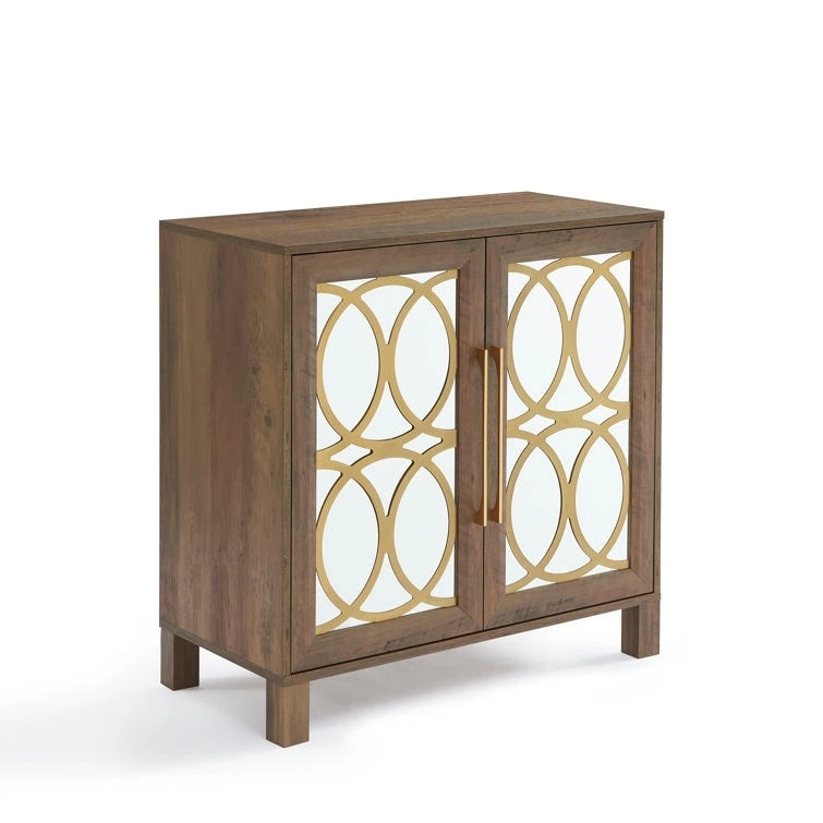 Meuble d'appoint en bois 31.1 H x 32.3 L