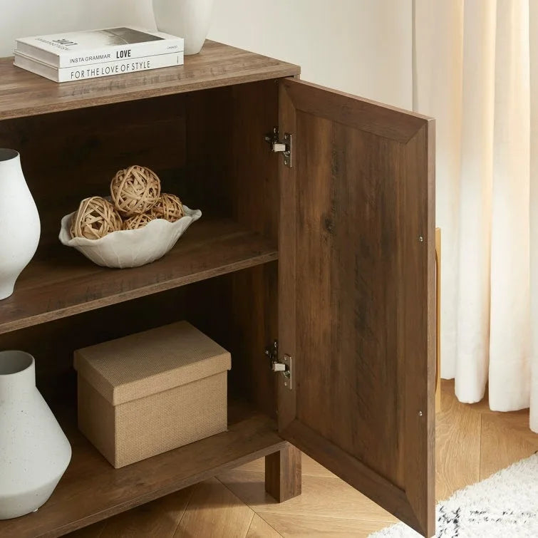Meuble d'appoint en bois 31.1 H x 32.3 L