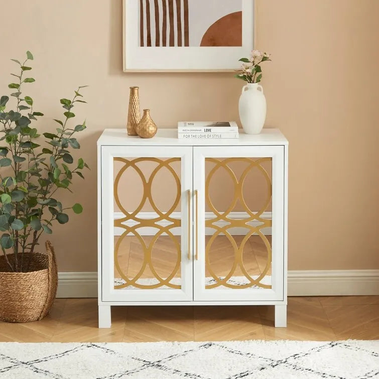 Meuble d'appoint en bois 31.1 H x 32.3 L