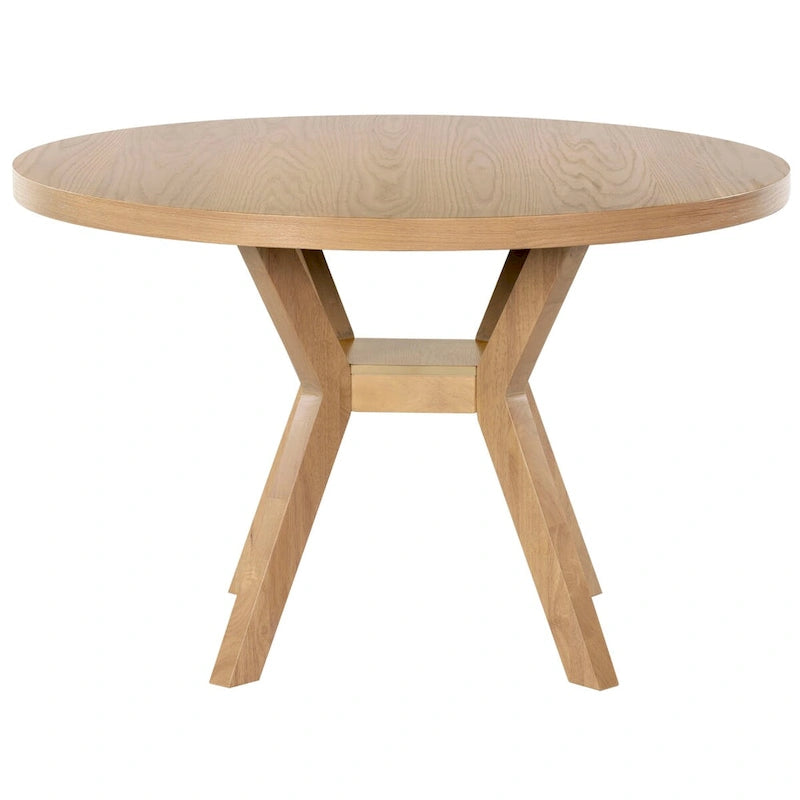 Table à manger ronde en bois de 48 pouces