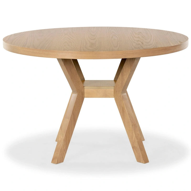 Table à manger ronde en bois de 48 pouces