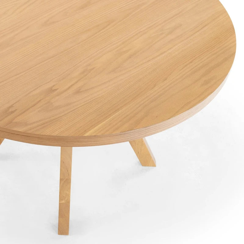 Table à manger ronde en bois de 48 pouces