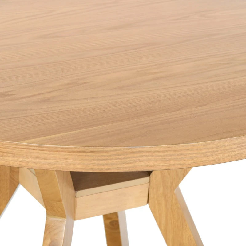 Table à manger ronde en bois de 48 pouces