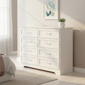 Commode de chambre à coucher 3 tiroirs avec commode 8 tiroirs, organiseur de vêtements - Poignées en métal, 47,6L x 15,7W x 36,7H